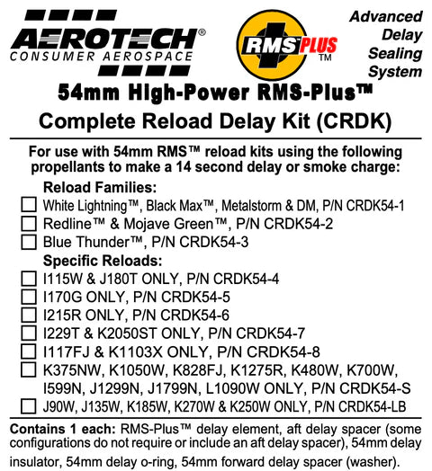 54 MM Blue Thunder RMS-Plus Complete Reload Delay Kit