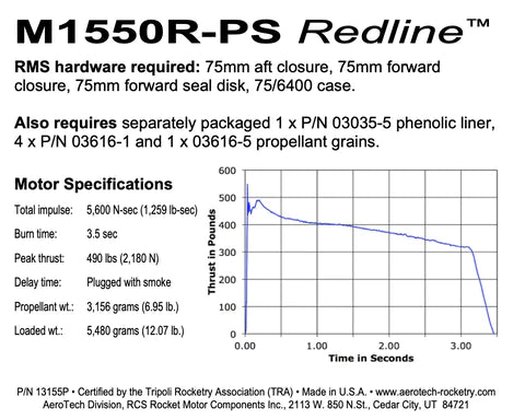 part number 13155p m1550R-ps Redline 