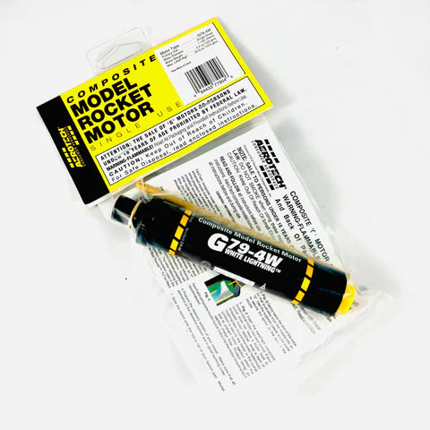 AeroTech G79-4W 29mm x 124mm Single Use 1-Motor Pack  MPN- 77904 rocket motor high performance 