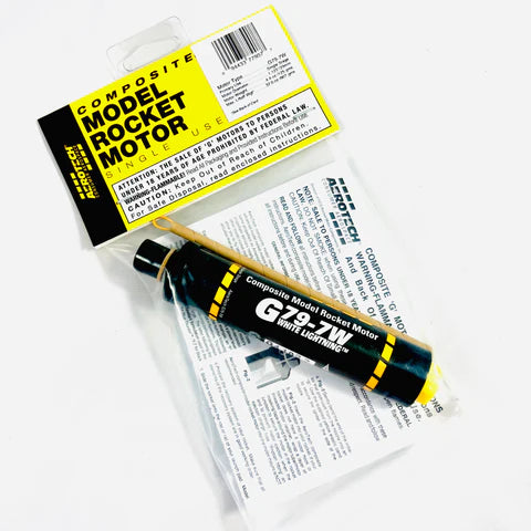 AeroTech G79-7W 29mm x 124mm Single Use 1-Motor Pack  MPN - 77907