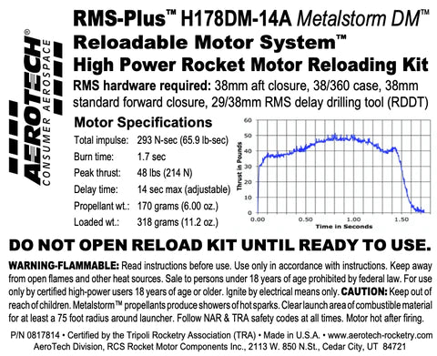 RMS-Plus H178DM-14A Metalstrom DM RMS-38/360 Reload Kit (1 Pack) Mpn 0817814