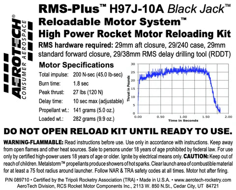 Rms-Plus H97J-10A Black Jack RMS-29/240 Reload Kit (1 Pack) MPN 089710